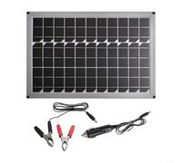 20W Solar Panel Monocrystalline Silicon 18V USB Portable Charger for Outdoor Camping Home Power Generation High Efficiency Up to 24% Black