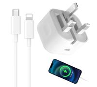 20W USB C Fast Charger With 1M Cable, USBC PD 3.0 Charging Plug UK Type C Power Adapter and 3FT Cord for iPhone 14/14 Plus/14 Pro/14 Pro Max/13 12 11 X XR XS SE 2020 8 7 6 6S Mini, Pad Pro