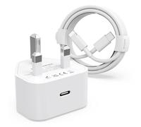 20W USB C Fast Charger with 2M Cable [MFi Certified] for iPhone 14/14 Plus/14 Pro/14 Pro Max/13 12 11 XS XR X XS SE 8 7 Mini,iPad, USBC Plug UK Power Adapte and 6FT USB C to Lightning Cable