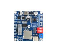 20W Voice Playback Module, TF Card 32GB Sound Board USB Downloadable MP3 Music Player DC 6-35V Support Programmable Combination,Background IO Trigger 10-Way Amplifier Chip for Industry Broadcast.