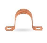 20x 22mm Copper Saddle Clip - Heavy Duty Pipe Fixing Clip for Secure Wall Mounting & Support of 22mm Copper Pipe