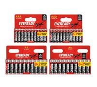 20X Aa & 20X Aaa Eveready Super Heavy Duty Zinc Batteries