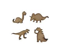 20x Assorted Dinosaurs 3cm Wood Craft Embelishments Laser Cut Shape MDF