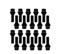 20x black Wheel bolts M12x1,5 tapered 60° for Samsung QM3 J5AL SM6 LFD