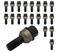 20x black Wheel bolts M14x1.5 ball seat 2-piece R14 for Porsche 911 991 911 997