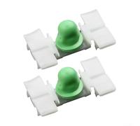 20x Car Exterior Door and Side Moulding Trim Clips Compatible with E36 E46 323 325 328 330 (1993-2006), Plastic White Green Replacement Fastener Set, 31x20mm Snap-On Design for Se