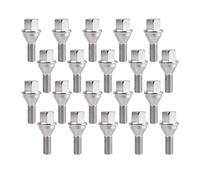 20x Car Wheel Studs Lug Bolts Silver M12x1.25x28mm Truck Parts Tool Compatible with Renegade Compass 200 Dart