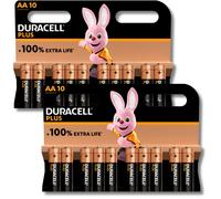 20x DURACELL AA Plus Batteries LR6 LR06 MN1500 PC1500 1.5V EXPIRY 03/2034