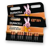 Duracell Plus AAA Boost Batteries 10 Pack, Orange One Size
