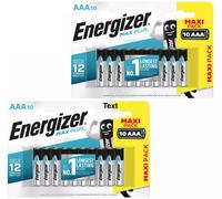 20x Energizer AAA Max Plus Alkaline Batteries 1.5V LR03 Battery Longest Expiry