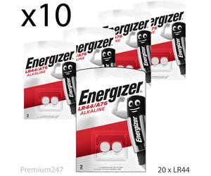 20x Energizer LR44 1.5V Alkaline Battery A76 AG13 PX76A G13A 357 Batteries