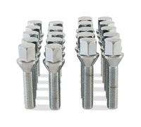 20x Extended Bolts | 40mm & 45mm Chrome Wheel Bolts for Alloy Wheels M12x1.5 | 60 Taper | Part No.10BM1740+10BM1745
