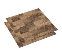 vidaXL 20x Floor Carpet Tiles 5 m² Brown Hardware Home Furniture Area Rugs