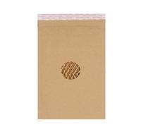 20X Greener Route™ Brown Eco Padded Mailers 180x165mm (C6) (Honeycomb Pattern Paper Filled), Multi Sizes, 100% Recycled & Biodegradable, Kraft Paper Fibres Cushioning Protected Padded Envelope