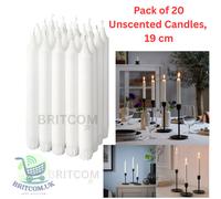 20x IKEA JUBLA Unscented Stearin Chandelier Candles 6hr Burning time 19cm