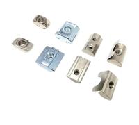 20X M3 M4 M5 M6 M8 M10 T Shape Block Sliding Nut Hammer Spring Ball for 20 30 40 45 Series Aluminum Profile Extrusion Slot Track(Sliding nut,40 series M8)
