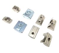20X M3 M4 M5 M6 M8 M10 T Shape Block Sliding Nut Hammer Spring Ball for 20 30 40 45 Series Aluminum Profile Extrusion Slot Track(Sliding nut,40 series M3)