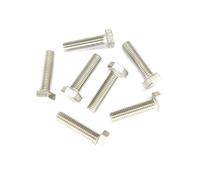 20X M5 X 50mm Bright Zinc Plated Bolts, Set Screws, Fully Threaded Hexagon Head Bolts, Corrosion-Resistant BZP Hex Bolts for Industrial and DIY Applications