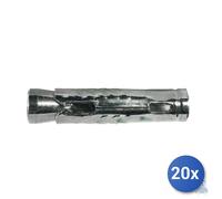 20x Maurer Anchor Wall Plug Steel Mat Full Body Mat 12 M12X100 D. 18mm Grey