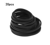 20x Mixed Square Cassette Tape Belt Machine Recorder Rubber Belt 25-170mm 1.5mm Width Assorted Common Belt Repair Cassette Tape Drive Belt Assorted Belt Recorder Adapter Display Shelf Stand Pad