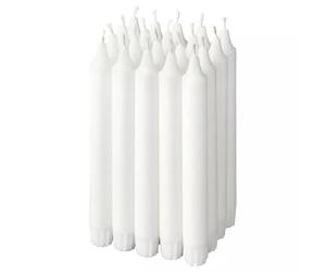 20x New IKEA JUBLA Unscented Stearin Chandelier Candles Burning time 6hr 19cm
