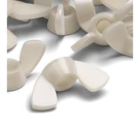 20x Nylon Natural Colour, Plastic, M12 Butterfly, Wing Nuts-Acrylic Plastic Screws