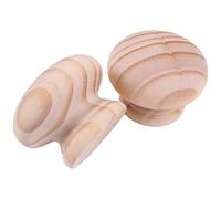 20x Pine Door Knobs 50mm Large Pre Drilled Unstained Natural Wood