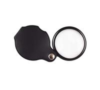 20X Pocket Magnifying Glass,Small Magnifier,Compact Folding Handheld Loupe with Rotating Protective Case,Great for Reading Stamps Seniors, Inspection & Hobbies(Black)