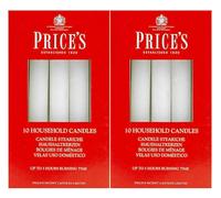 Price's Candles Household Candles Pack of 10 White