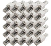 20X Rj45 Cat6A Tool-Less Connectors & Boot - Utp Ethernet Plugs - No Crimp Tool