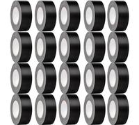 (20x Rolls) 50m Black Duct Tape, Premium Waterproof Backing