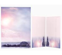 20x Sheets of Writing Paper "Morning Silence" 90 g/qm + 20 Matching Envelopes DIN Long