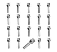 20x silver Wheel bolts M12x1,25 tapered 60° for Citroën Nemo Nemo Van