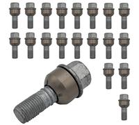 20x silver Wheel bolts M14x1.5 ball seat 2-piece R14 for Porsche 911 991 911 997