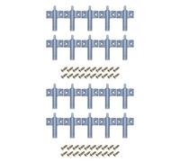 20X Soft Close Kitchen Cabinet Door Drawer Damper Buffers with Screws - Noise-Reducing Easy Installation Grey Finish for Smooth and Quiet Operation