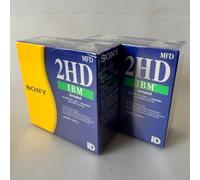 10 Piece Sony 2HD Mfd 3,5 " Floppy Diskettes IBM Formatted 10MFD-2HDCF Nip