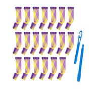 20x Spiral Hair Rollers Heatless Curling Rods with 2 Hooks for Volume Waves No Heat Damage Travel Friendly Styling Tool