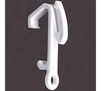 20x Swish/Sologlide-Like Curtain Gliders White Track Rail Runners Sologlyde Hooks
