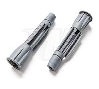 20x Universal Dowels for Solid Building Material Hollow Building Material Red/Grey with Collar, Grey