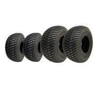20x10.00-8 & 15x6.00-6 Lawnmower Grass Tyres 4ply Journey P332 (Set of 2 & 2)