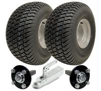 20x10.00-8 ATV Trailer Kit Wanda P332 Grass Wheels Hub & Stub Axles, Hitch 750kg