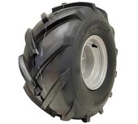 20x10.00-8 Open Centre P328 Wheel Tyre on Rim Cleated Rotovator 4 Stud 100mm PCD