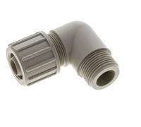 20x13mm & G3/4'' PP Elbow Compression Fitting with Male Threads 10 bar PVC and PA