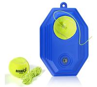 20x15cm/7.87x5.9inch Tennis Trainer Base, Tennis Trainer Set with 2 Rebound Balls Portable Self Practice Rebound Ball with 380cm/149.6 Inch Highly Elastic Rope for Any Level Training