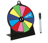 20x15x7cm Game Prize Wheel - Tabletop Roulette Spinner | Fortune Wheel | Game Prize Spinner With Stand | Fortune Erasable Board Games For Christmas Party Carnivals Events Trade Shows Home Classroom