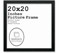 20x20 Inches Black Square Photo & Picture Frame Home Decor Poster Frame (20x20 Inches, Black)