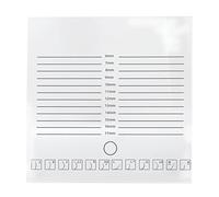 20x20cm Eyelash Extension Plastic Tray, Large Lash Tray with Clear Scale and 12 Kinds Bends, Double Row Lash Pallet for Eyelash Artists and Beginners, PP Material for False Eyelash