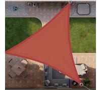 20x20x20FT Red Triangle Sun Shade Sail UV Protection Canopy Tear-Resistant Waterproof Awning for Backyard Patio Garden & Pergola - Outdoor Sunshade Cover