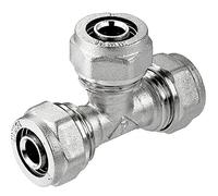 20x20x20mm PEX-AL-PEX Brass Compression Pipe Fittings TEE