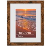 20x25 Picture Frame, 20x25cm Wooden Photo Frame with Mount for 13x18cm, Classic Poster Frames Puzzle Frames with Stand for Tabletop or Wall Hanging Display